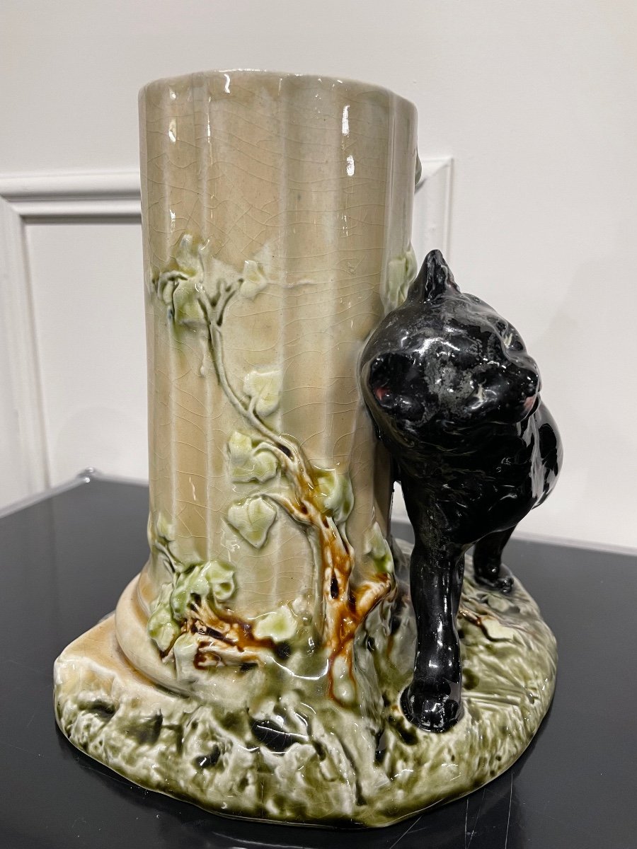 Vase In Advertising Slush Chocolate Confectioner Of The Black Cat-photo-1